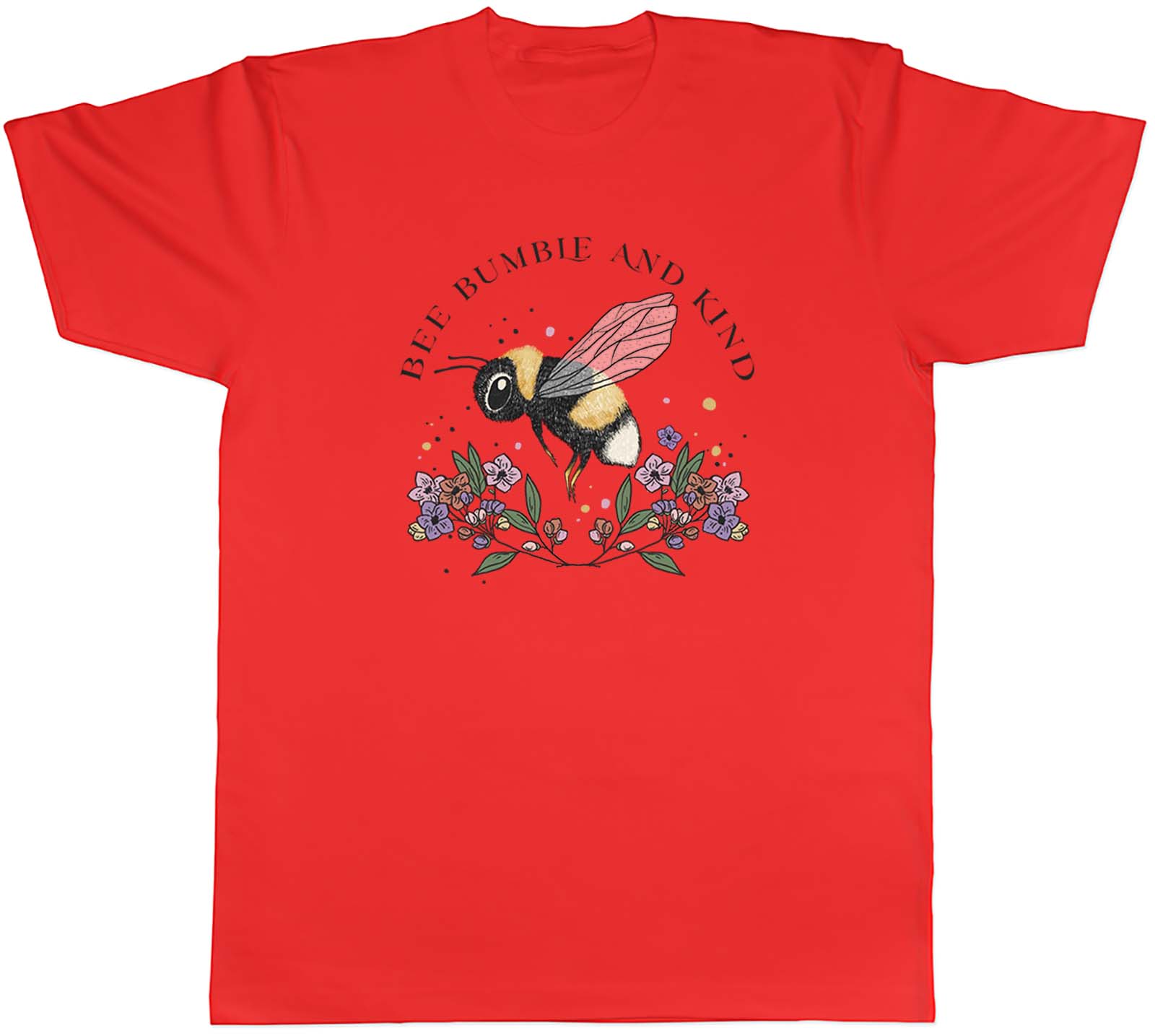 Bee Bumble and Kind Unisexs TShirt Cute Unisex Tee Gift S