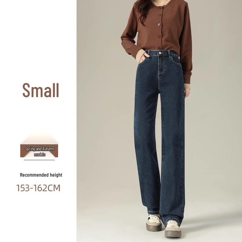 

Женские джинсы петит с высокой талией, облегающие, с прямыми штанинами, черные, укороченные, для весны/осени 2025 32 [146-155 lbs]