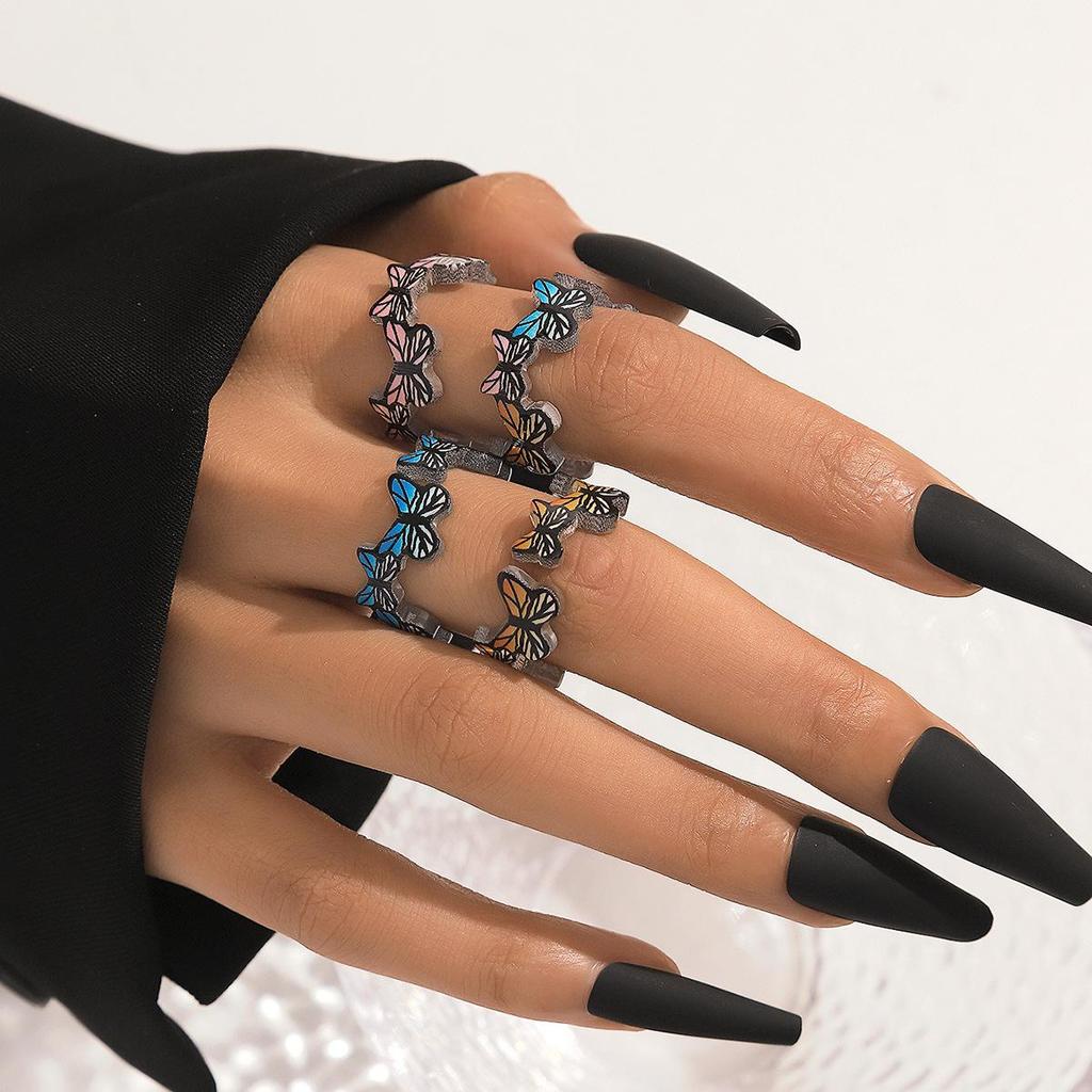 Versatile Candy Color Index Finger Ring: Fresh, Sweet, and Simple Women's Jewelry
