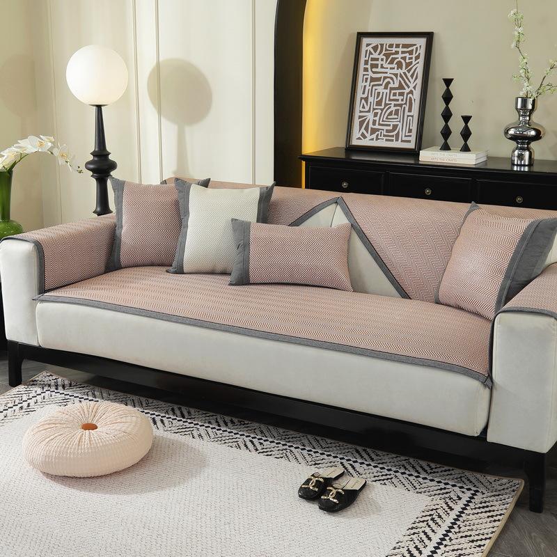 Rattan Mat Cool Sofa Cushion  New All-Inclusive Universal Cover Mat Cushion Summer Simple Non-Slip Cover Cloth Towel