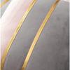 Cushion Cover 45x45cm Scandinavian Set of 2 Stylish Cute Soft Velvet Decorative Gold Synthetic Leather Simple Zipper Interior Home Decor Car Room