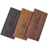 MenBense Men's Long Crocodile Pattern Business Wallet - Multifunctional, Large Capacity, Trendy Billfold
