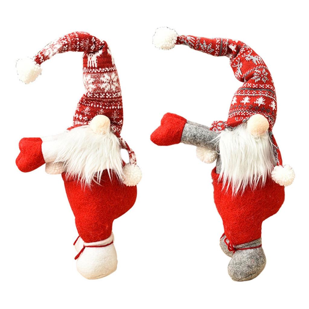 Christmas Curtain Buckle Santa Fastener Buckles Faceless Doll Door Curtain Tie Rope For Window Home Decoration