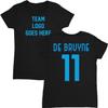 De Bruyne-Inspiriertes 11er Trikot-Stil - Napoli Tribute Damen Rundhals-T-Shirt