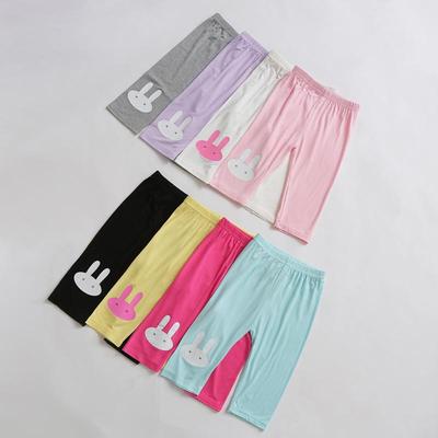 Summer 2022 Girls' Cartoon Rabbit Leggings, S/M/L - Thin Modal Mid-Length Pants