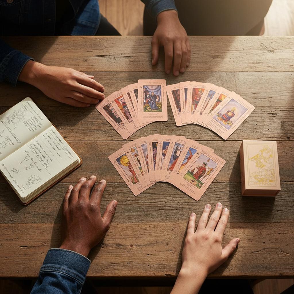 78 Classic Tarot Cards Deck Set Waterproof Tarot Cards with Meanings On Them Rose Gold for Beginners & Experienced Practitioners