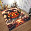 "Manchester United Logo Carpet with Two Black Dragons Design" Suitable for Use As an Anti-slip for Living Room Bedroom Sofas
