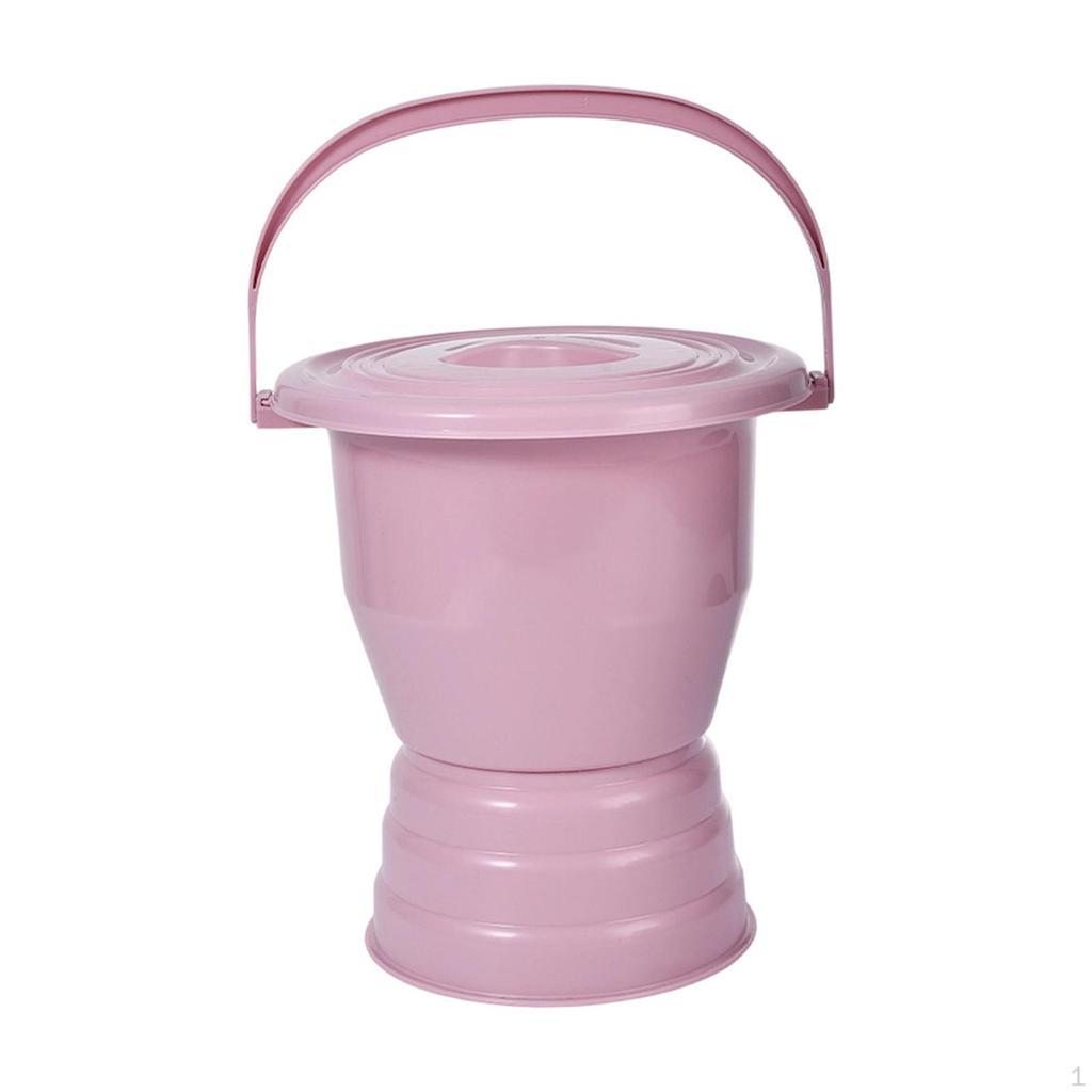 Spittoon Urinal with Lid Chamber Pot Practical Portable Potty Bucket for Indoor Adults