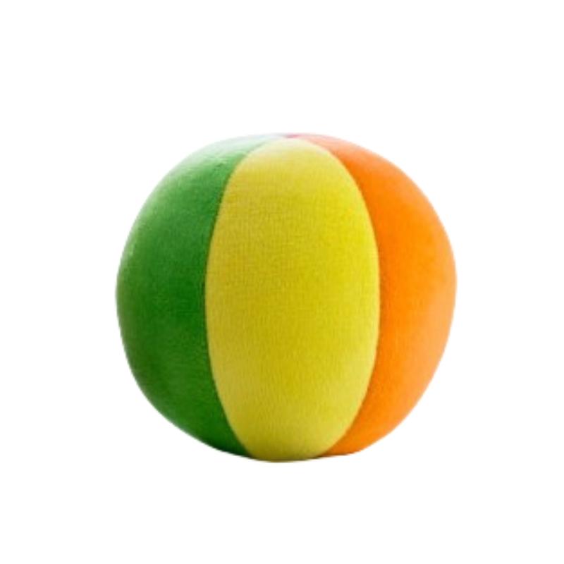 

Плюшевый детский радужный мяч, развивающая игрушка, интерактивное обучающее кольцо с колокольчиком S
