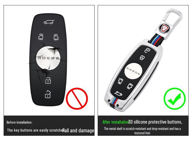 Roewe iMax8 2021 Key Case: Metal Shell for 7-Seater MPV