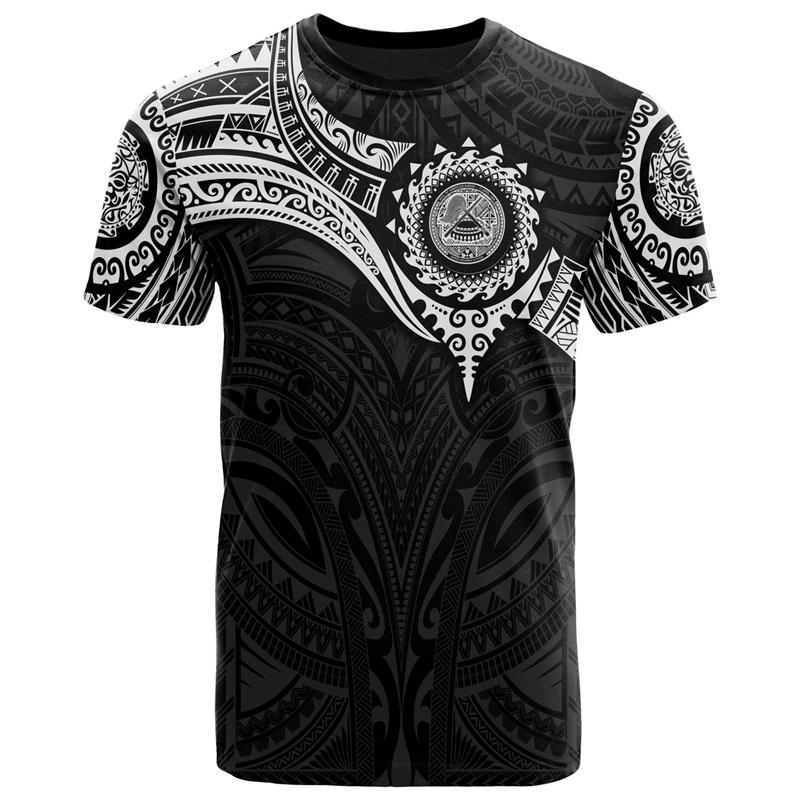 American Samoa Polynesian T-Shirt 3d Printing Graphs T Shirt Fashion Round Neck Short Sleeve Men Women Slim Harajuku Kid Tops