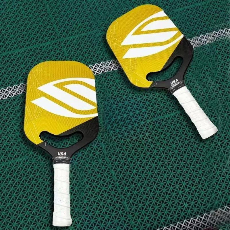 T700 Carbonfaser Pickleball Schläger, Thermogeformte Oberfläche mit endlosen lächelnden Löchern, USAPA-zugelassen für Turnierwettbewerbe