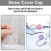 Silicone Straw Cover 3-piece Set Water Cup Accessories Reusable Straw Topper