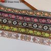 Adjustable Guitar Strap Neck Strap for Electric & Acoustic Bass Cotton Leather Embroidered Straps Musical Instrument Accessories