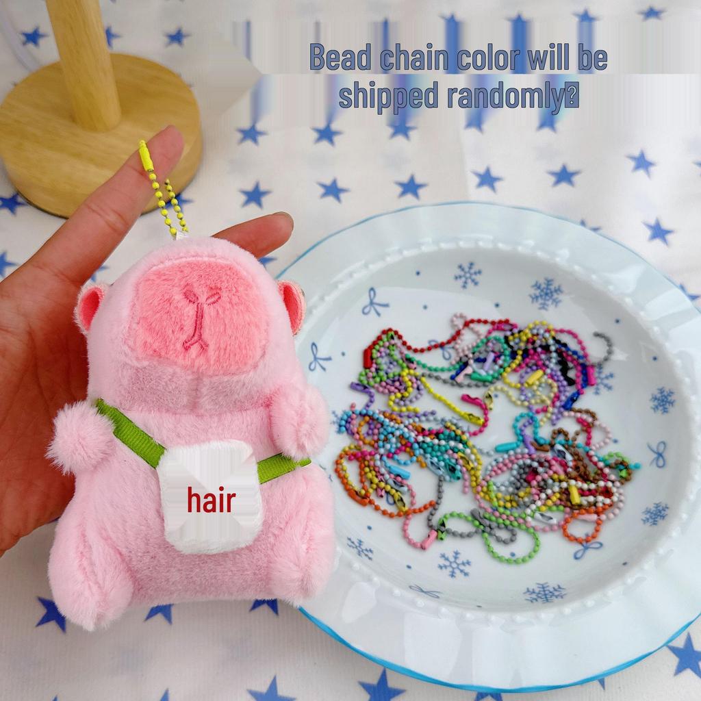 Pingente Capivara Chaveiro de Pelúcia - Presente de Aniversário Boneca de Pano