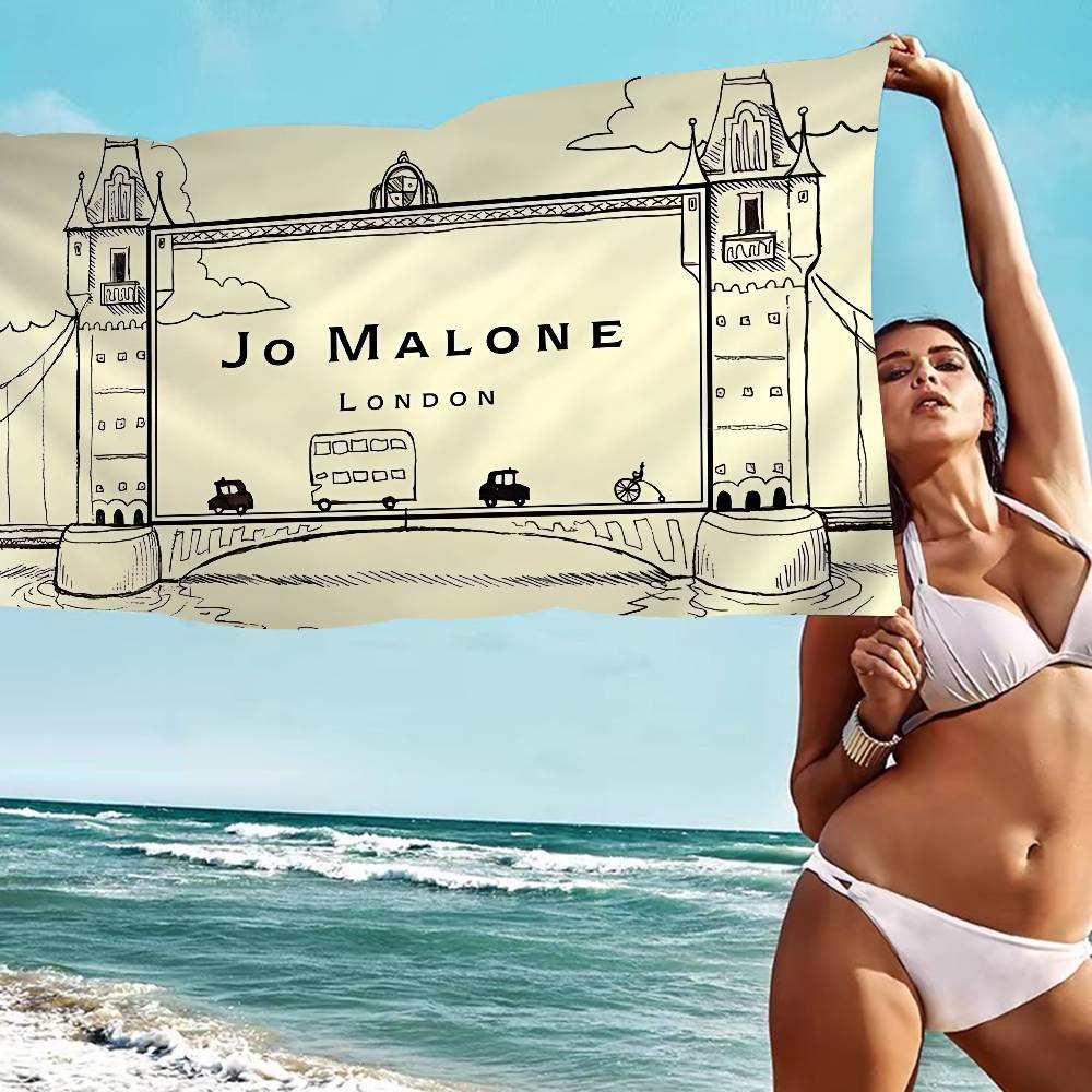 J-Jo M-Malone LOGO Fashion Anime Beach Swimming Towel Soft Absorbent Washcloth Children's Gifts For Kids Travel Camping Gym