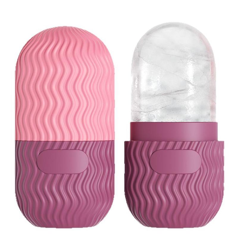 Beauty Lifting Contouring Tools Massager Skin Beauty Makeup Care Tool Wave Style Silicone Ice Facial Roller Skin Care