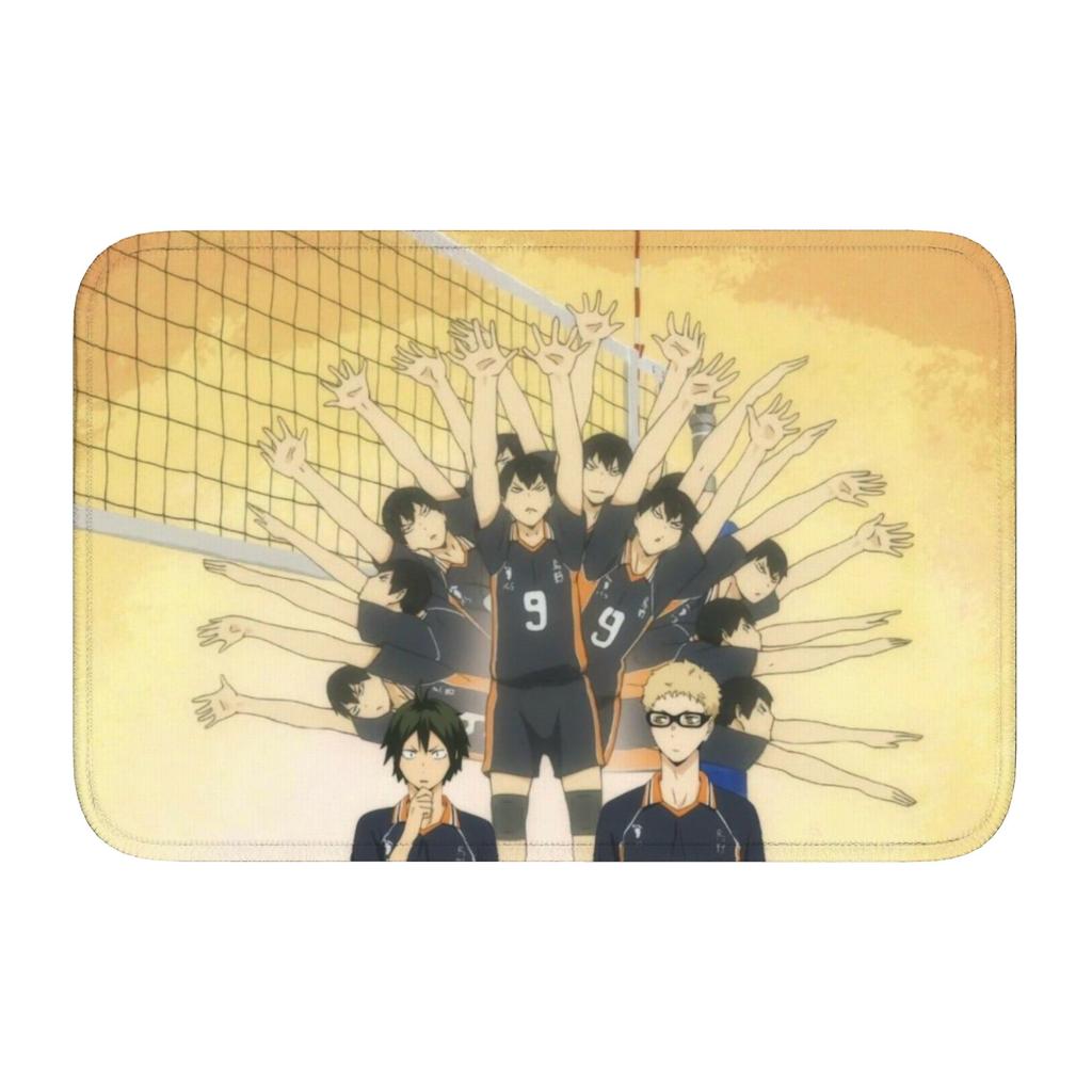 Haikyu Yu Nishinoya Doormat Anti-Slip Bath Kitchen Welcome Mat Toilet Door Floor Entrance Carpet Rug Footpad