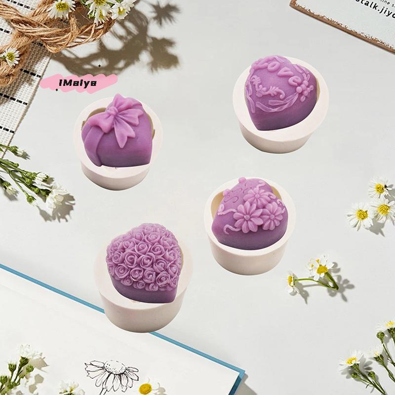 M-3D Love Rose Silicone Soap Mold for Handmade Candles Aromatherapy Chocolate & Cake Decoration Baking Tool for Birthday