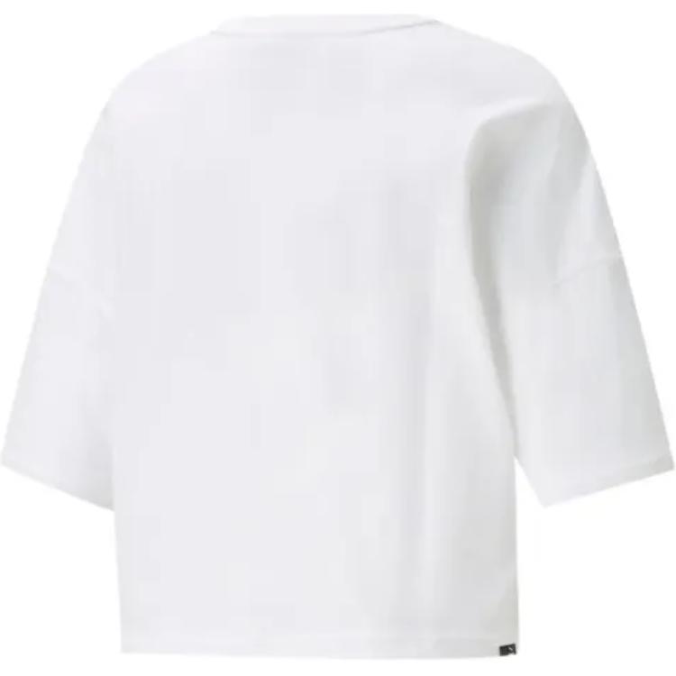 Puma Love Oversized Tee With Logo Print Women Tops White 536688-02
