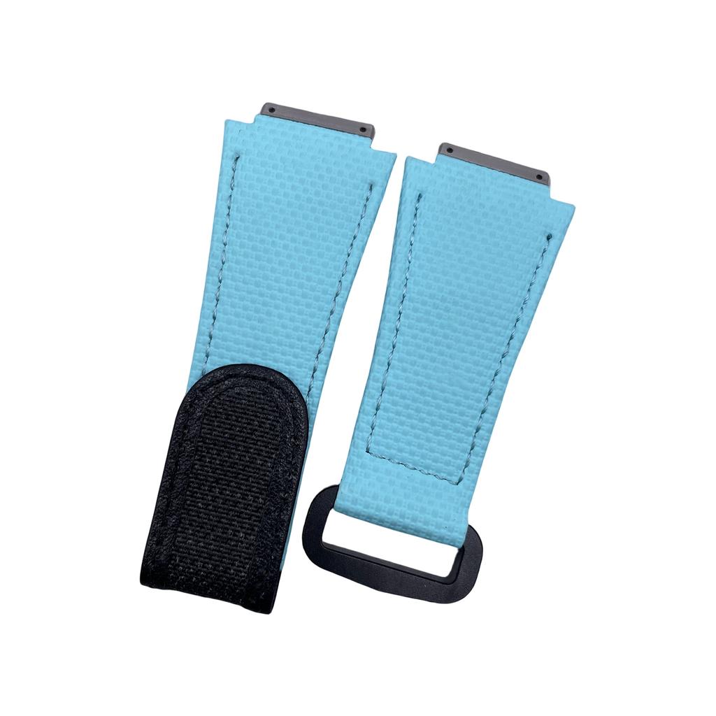 Customized Rubber Watchband for Richard Strap Hook and Loop Fluororubber RM011 RM030 RM010 RM055 Bracelet Screw Down Connection