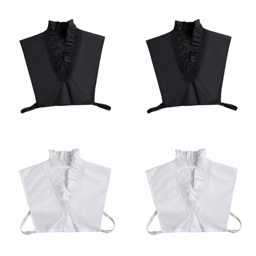 Sweet Detachable V-neck Shirt Collar Cotton Material False Collar Autumn Winter