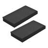 2 Packs High Density Acoustic Isolation Foam Isolation Pads 27 * 14cm Usable Area for Studio Monitor Speaker