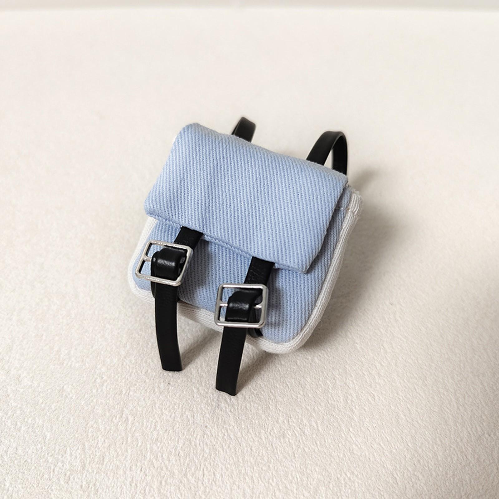 

Милые аксессуары для переодевания, миниатюрный рюкзак для 17-сантиметровых кукол, набор аксессуаров для кукол 17 см и 15 см Labubu One Size синий