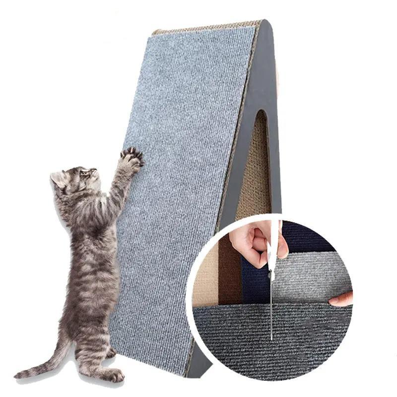 Anti Cat Scratch Sofa Protection Cover Cat Scratch Mats Self-adhesive Wall Sofa Stickers For Cats Claw Grinding Kitten Toys gray