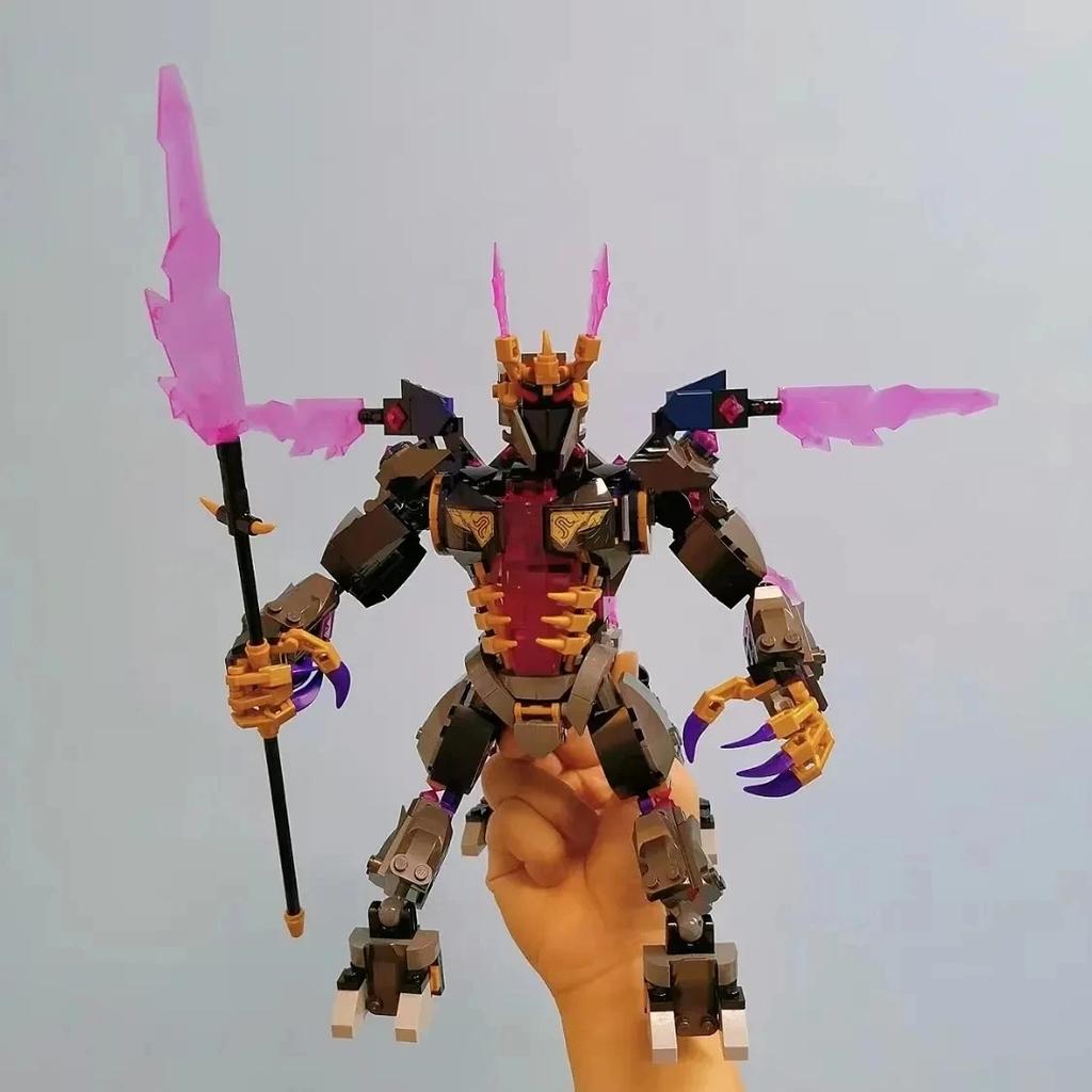 New Season The Crystal King Posable Centaur Creature Wings Platform 71772 Building Block Bricks Toys For Children Gifts