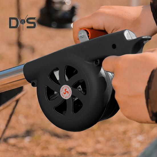 Camping-Handgebläse, tragbarer Grillventilator für Grillen im Freien, starker Luftstrom, Handschüttler, Picknick-Brennholzgebläse, Grillzubehör für den Außenbereich