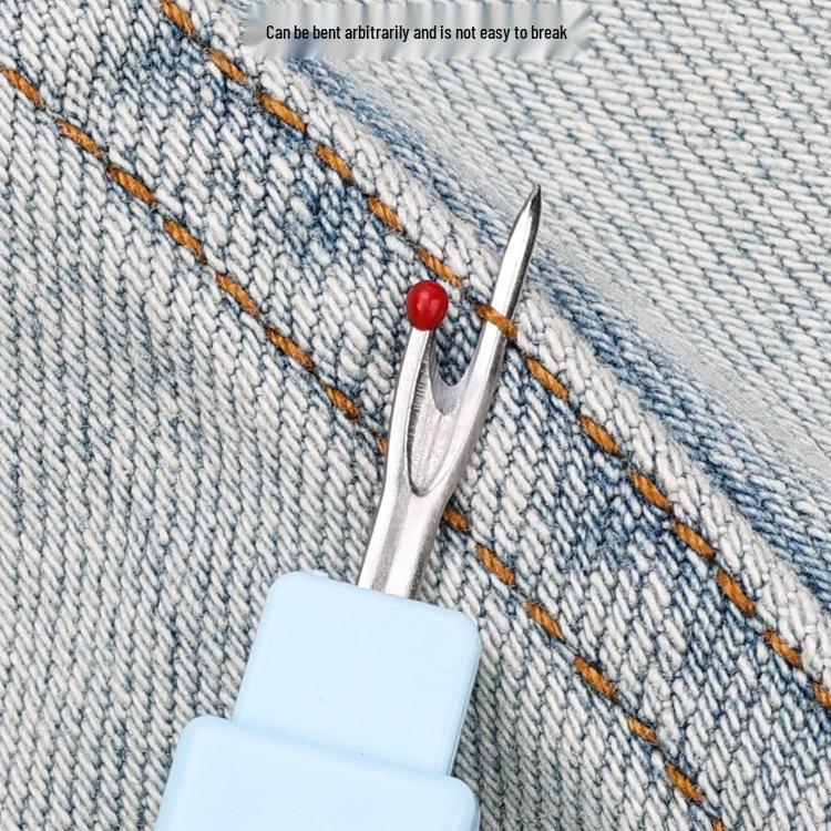 Dual-End Needle Threader & Seam Ripper - Multifunctional Sewing Tool for Cross Stitch & Elderly Use