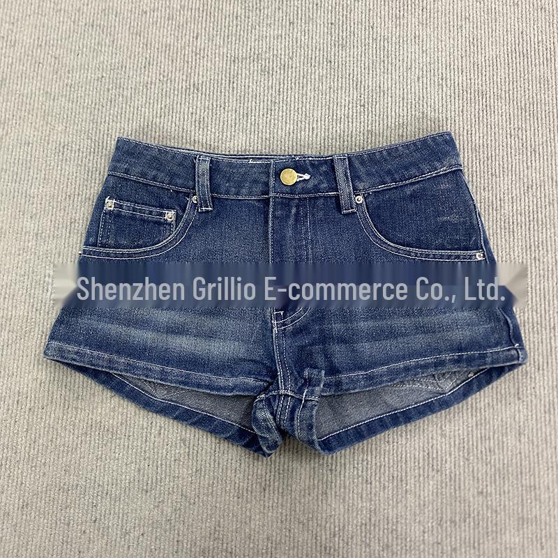 Spring Fashion High Street Sexy Sweet Printed Denim Shorts