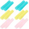 12Pcs Soft Flexible Silicone Cuticle Cutter Handle Sleeve Protective Grip Manicure Tool Cover for Scissors Tweezers Trim Handles