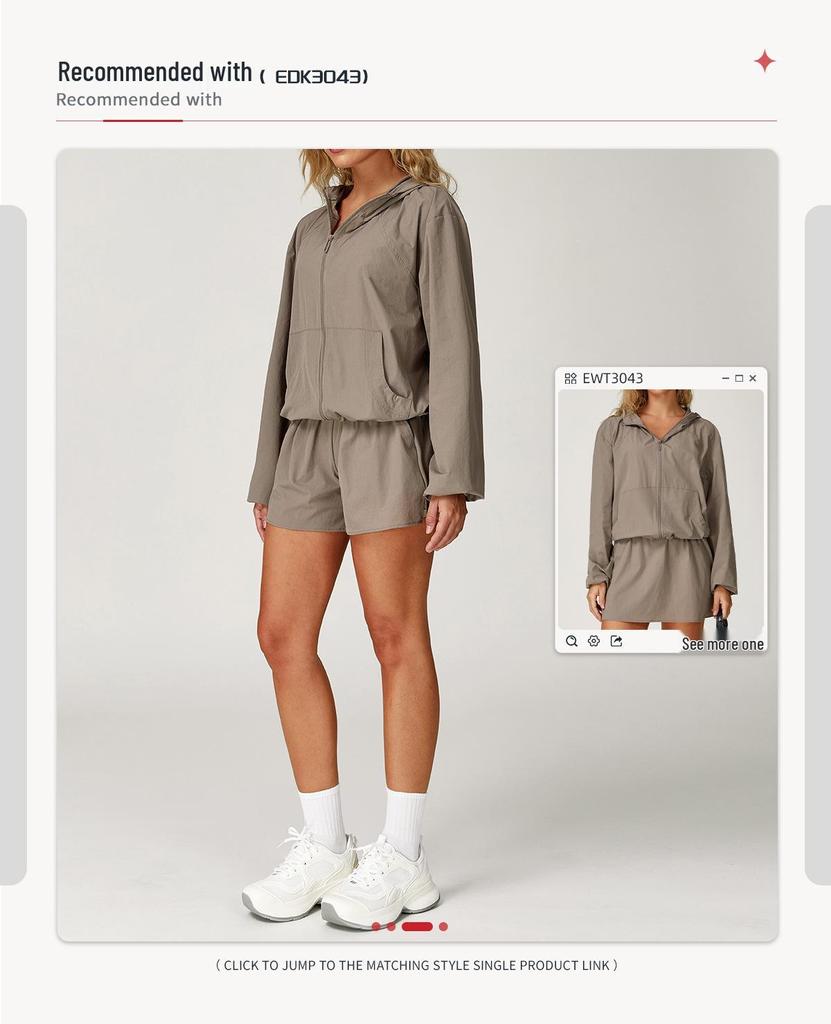 ZeChuang Women's Quick-Dry Sun Protection Running Shorts - Breathable, Cool, Anti-Exposure Fitness Wear