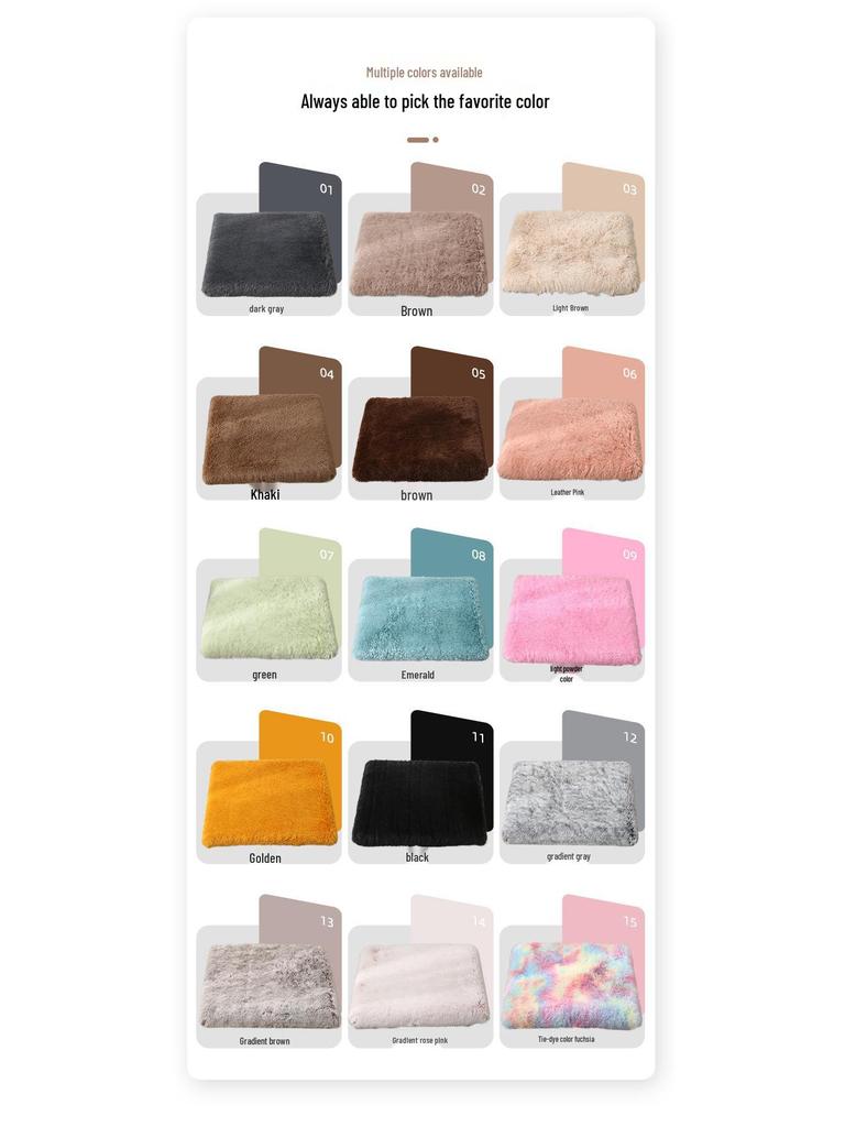 Memory Foam Pet Nest: Warm, Removable, Washable Mat for Dogs & Cats (Inner Cover Excluded)