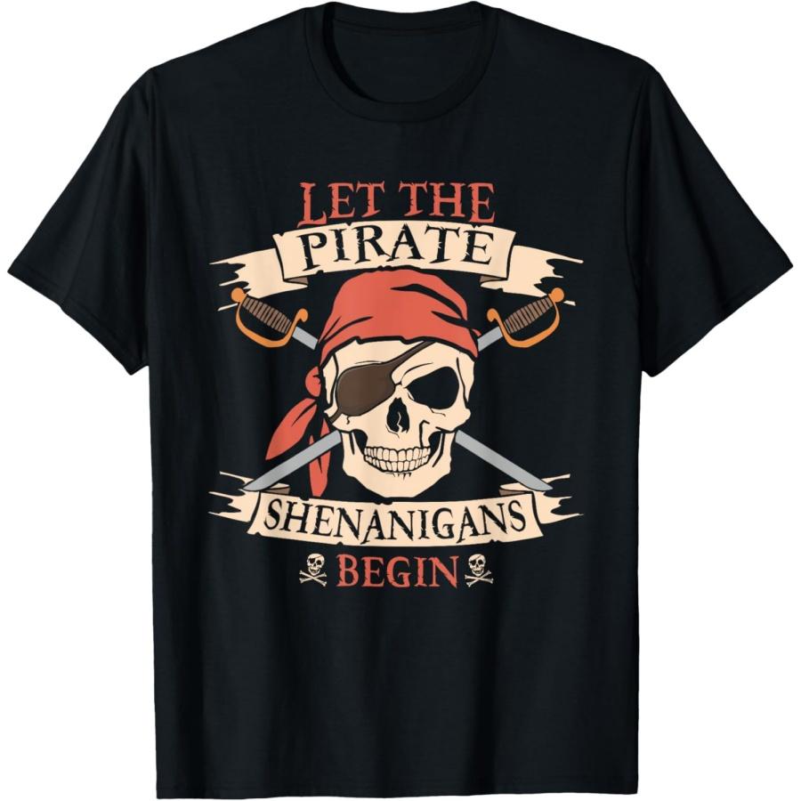 

Let The Pirate Shenanigans Begin Halloween Skull Bandana Boy T-Shirt XXXXXL чорний