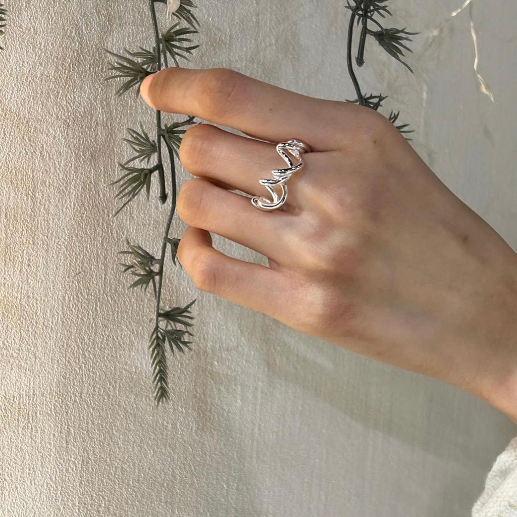 925 Sterling Silver Twisted Wire Aesthetic Rings For Women Engagement Party Jewelry Ladies Accessories Wholesale