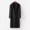 Men's Casual Long Trench Coat Spring Autumn Single Breasted British Vintage Windbreaker Coat