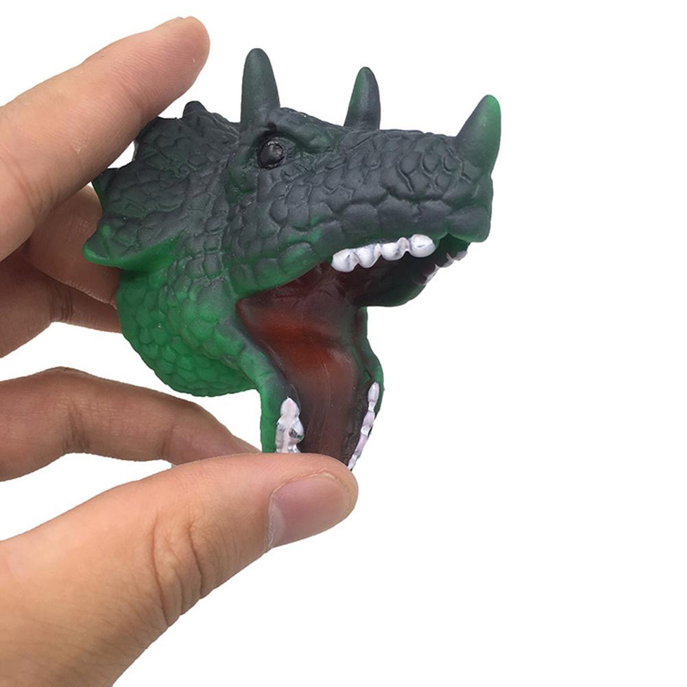 5 Stück/Set Cartoon Dinosaurier Hai Finger Spielzeug Weichgummi Lernspielzeug Rollenspiel Spielzeug Finger