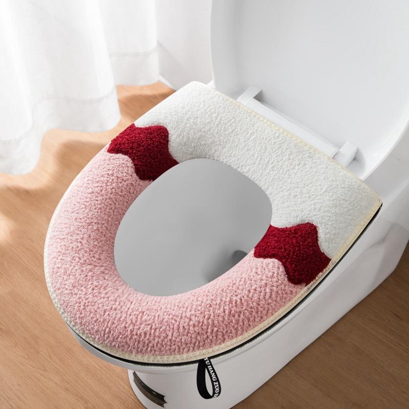 

Color matching zipper toilet seat cartoon toilet seat cover