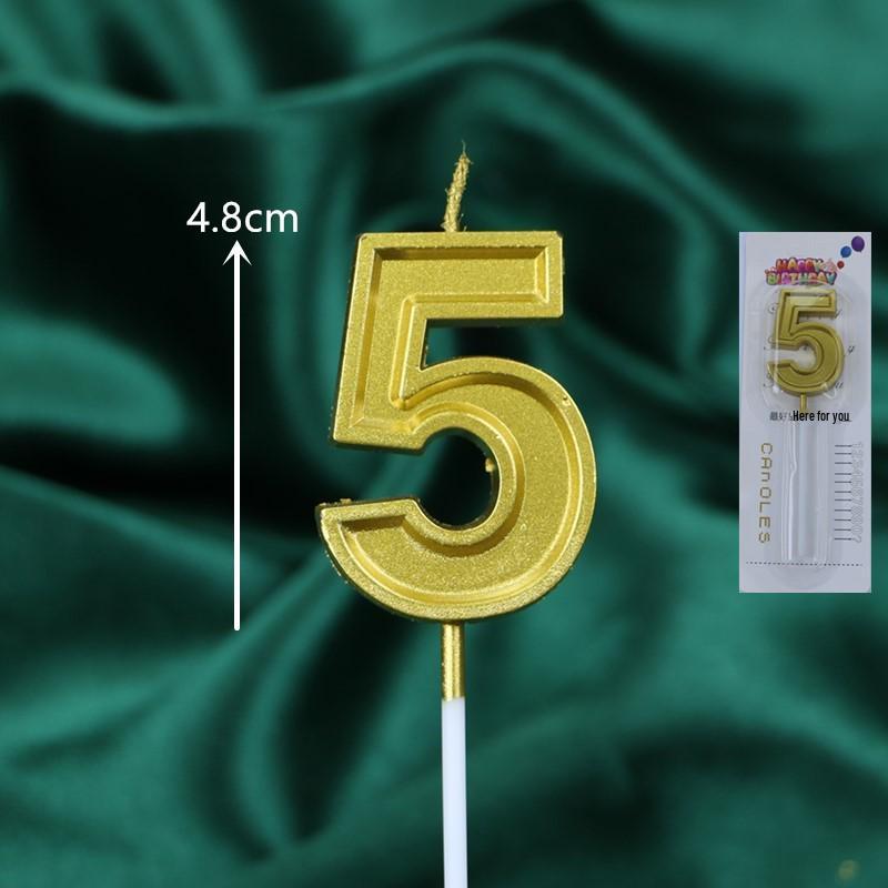50 Gold and Silver Number Candle Cake Toppers - Individually Boxed Party Decorations