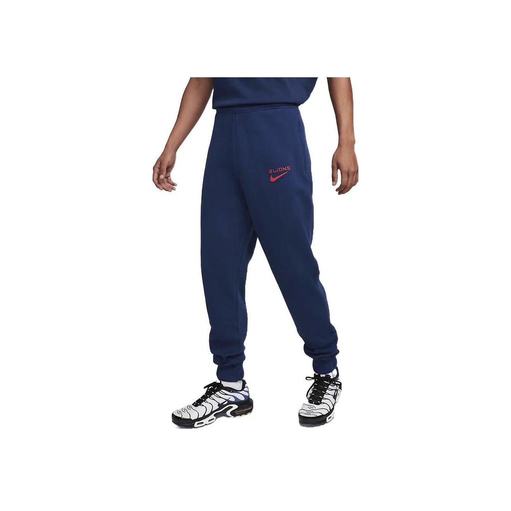 Nike FW22 Alphabet Logo Print Jogger Knit Pants Men Bottoms Blue DH4988-492