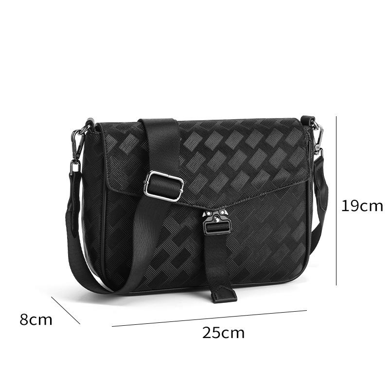 

Мужская ретро повседневная многофункциональная плетеная сумка-мессенджер большой вместимости 2024 чёрный