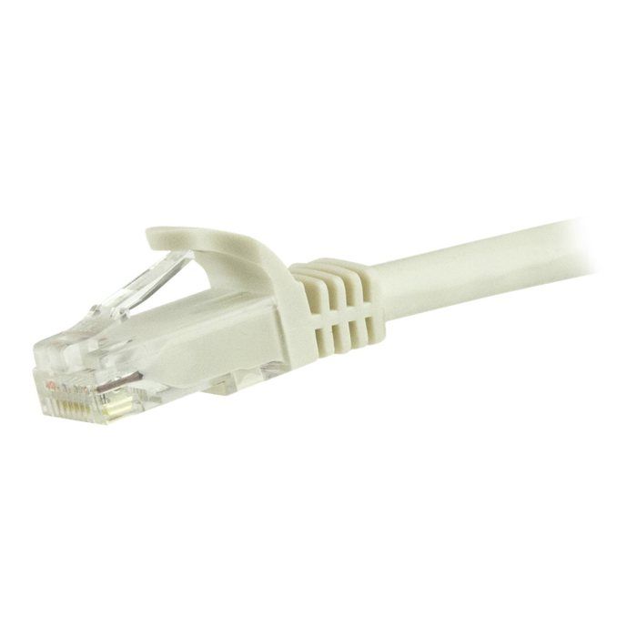 Câble réseau Cat6 Gigabit UTP sans crochet de 15m - STARTECH - Blanc - M/M