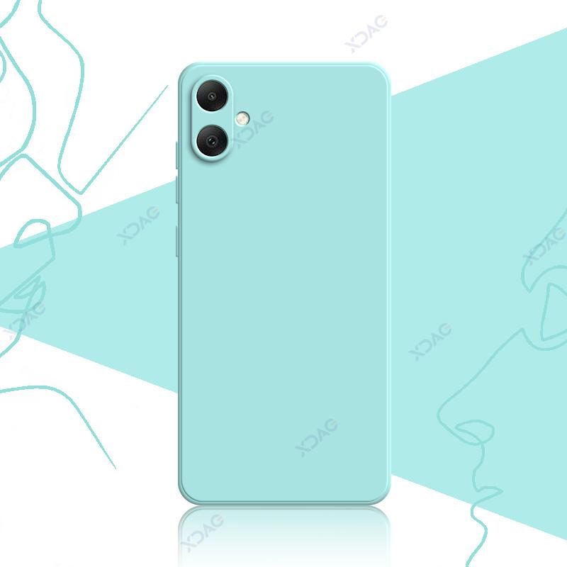 2025 Luxury Square Liquid Silicone Cases for Samsung Galaxy A06 4G 5G SamsungA06 360 Soft Shockproof Phone Cover Shield