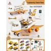 Extra Large Transforming Airplane Toy with Music and Storage Features for Kids