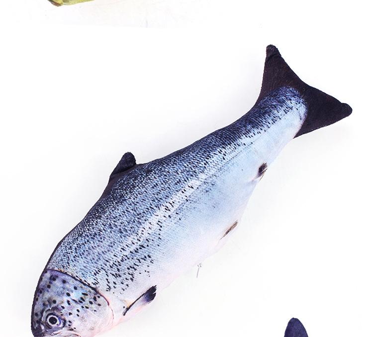 High Quality Electric Simulation Moving Fish Cat Toy With Catnip USB Charging Flappy Fish Toy Cat Interactive Toy