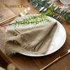 Cotton Gauze 42x42cm Retro Cheesecloth Rustic Table Decoration Muslin Tea Towel Cloth Napkins Wedding Supplies