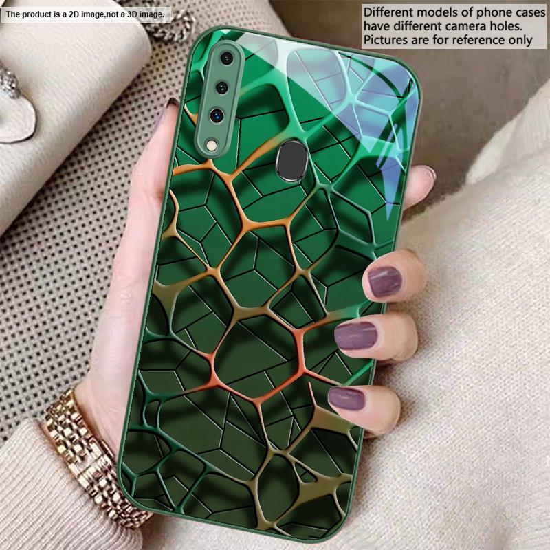 Abstrakte geometrische Kunst Für Samsung A20 30 22 23 24 25 26 31 32 A33 34 35 42 50 51 52 53 54 55 56 70 71 72 73 Glas-Handyhülle